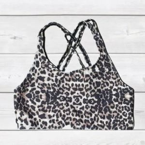 Boutique Cheetah sports bra for girls NEW